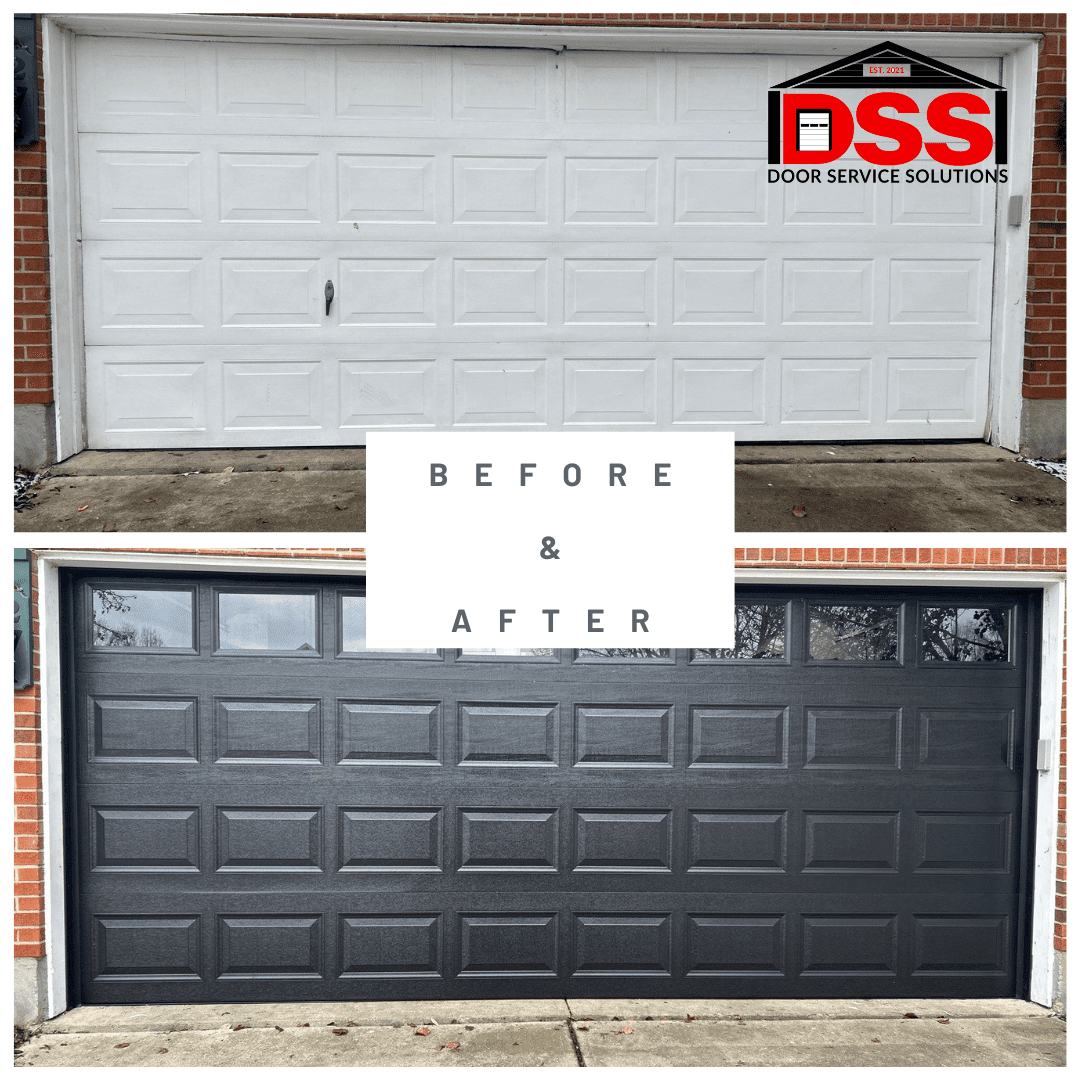 Home garage door system with moving parts that commonly wear over time